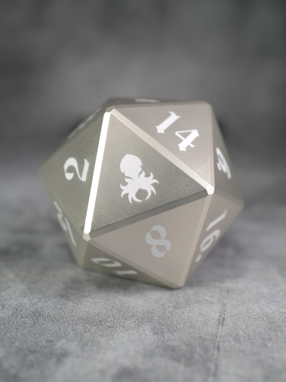 Vulcan: 75mm Silver Precision Aluminum Single D20